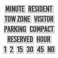 thumbnail image 2 of Stencil Stop Parking 13 Piece Stencil Set - 14 Mil Mylar Plastic [Various Sizes, 14 Stencils Included] (4 inch Word Height), 2 of 5