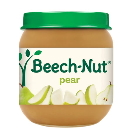 Beech-Nut Stage 2 Baby Food, Pear, 4 oz Jar (10 Pack)