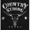 thumbnail image 2 of Country Strong Southwestern Cow Skull Men's Graphic T Shirt Tees Brisco Brands X, 2 of 4