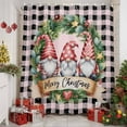 thumbnail image 3 of Pink Christmas Shower Curtain, Xmas Winter Gnomes Black Buffalo Plaid Waterproof Fabric Shower Curtains with 12 Hooks, Bathroom Curtain Set for Bathroom Accessories Decor, 72 x 84 Inches, 3 of 9