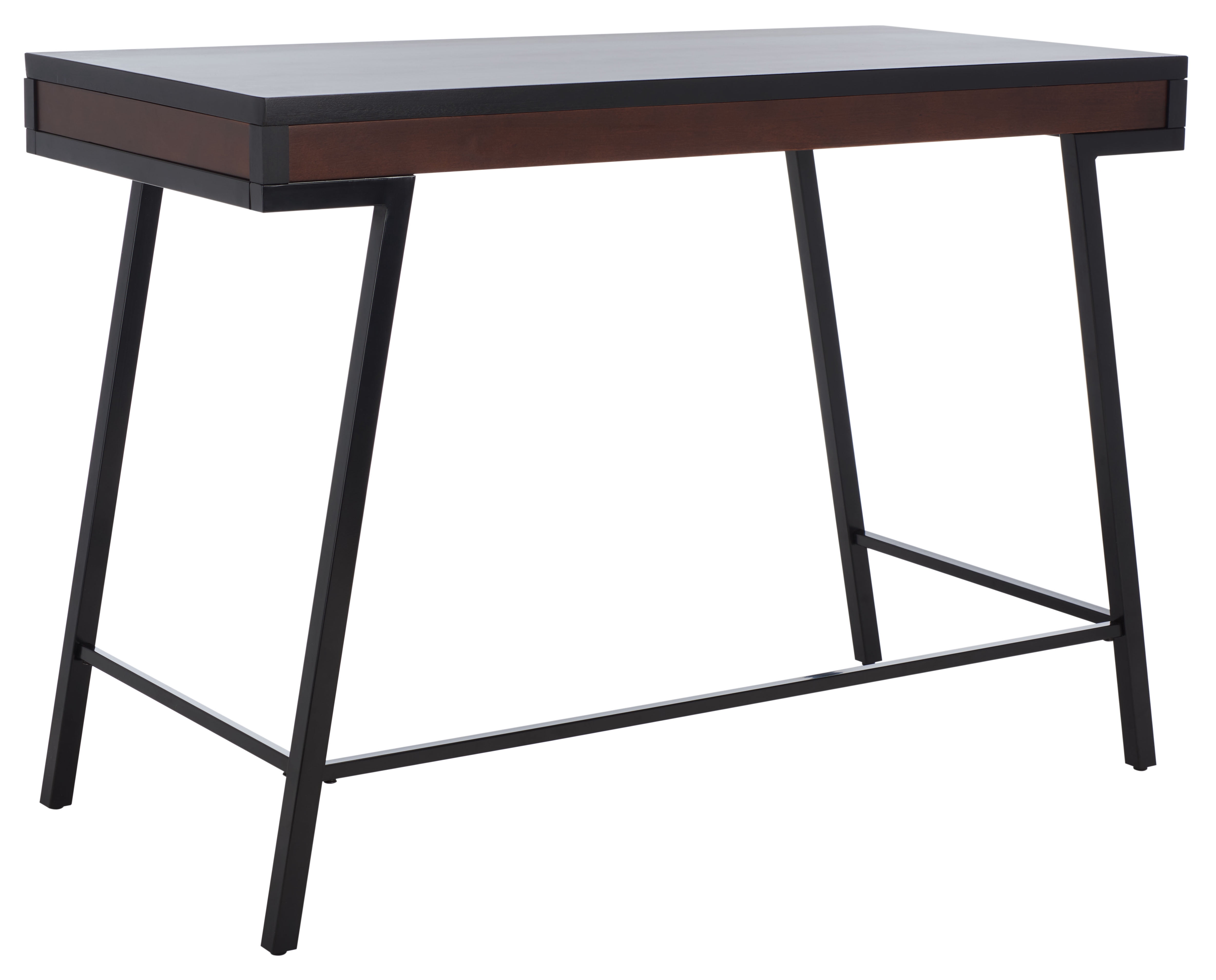 SAFAVIEH LaponteScandinavian Wood Writing Desk, Black/Brown