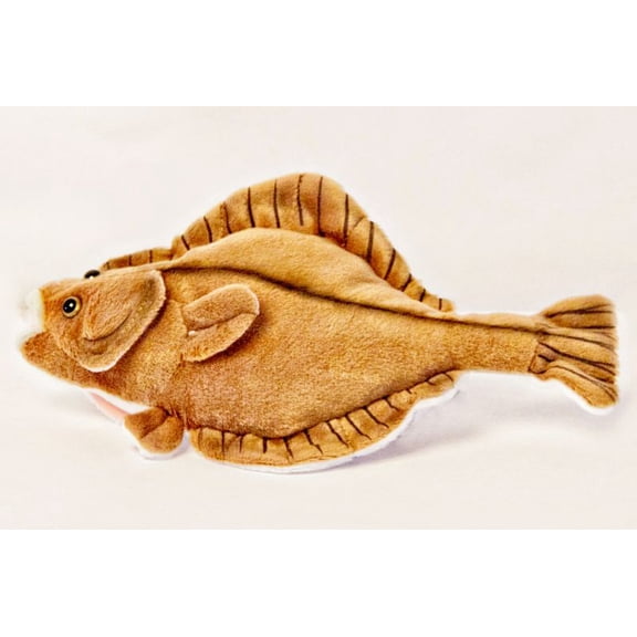 Flounder - 10 inch  Cabin Critters Stuffed Animal -  Saltwater Fish Collection