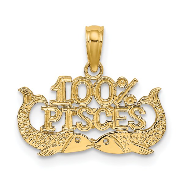 Charms Collection 14K 100 PISCES Charm D4065