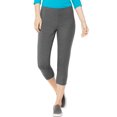 thumbnail image 1 of Hanes Capri en Jersey Extensible pour Femmes, TG, Charbon Chiné, 1 of 2