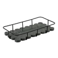 thumbnail image 5 of happimess Monarch 12" x 6" Modern Industrial Metal/Marble Scalloped Base Vanity Tray, Green/Black, 5 of 5