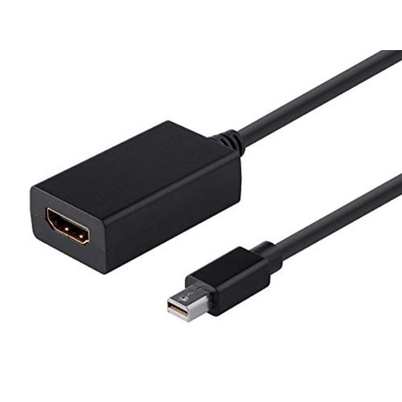UPC: 0889028007600 | Monoprice Mini DisplayPort 1.1 to HDMI Adapter – Black With Audio Support  Compatible With Mini Displayport Equipped Macbook  Laptop  Or PC