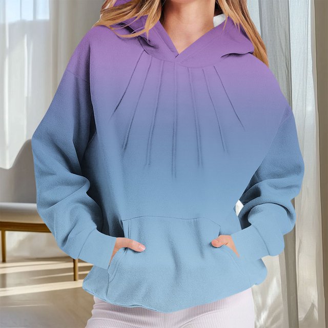 Ailaofu Hoodies for Women Tie Dye Oversized Sweatshirt Plus Size Loose Fit Cute Hoodie Fall Pullover with Pocket