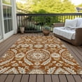 thumbnail image 6 of Addison Rugs Chantille Indoor/Outdoor Transitional Floral Paprika Washable Rectangle Rug, 8' x 10', 6 of 6