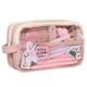 thumbnail image 4 of Estuche organizador grande de malla para lápices ZJT250131713 | Bolsa de papelería transparente con dos compartimentos | Estuche multicolor con cremallera para rotuladores, ideal para adulto, 4 of 5