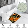 thumbnail image 3 of Tangerine Non-Slip Polyester Outdoor Carpet Bath Rug Door Mat - Machine Washable, 3 of 6