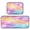 Pastel Rainbow Flowers, variant on 2-Piece Kitchen Mat Set Non Slip Washable Floor Mats Decorative Rugs for Kitchen Sink Laundry Pastel Rainbow Flowers