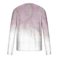 thumbnail image 5 of Jackets for Men,Long Sleeve Shirts for Men Casual Round Neck Pullover Printed T-Shirt Blouse Pink S, 5 of 5
