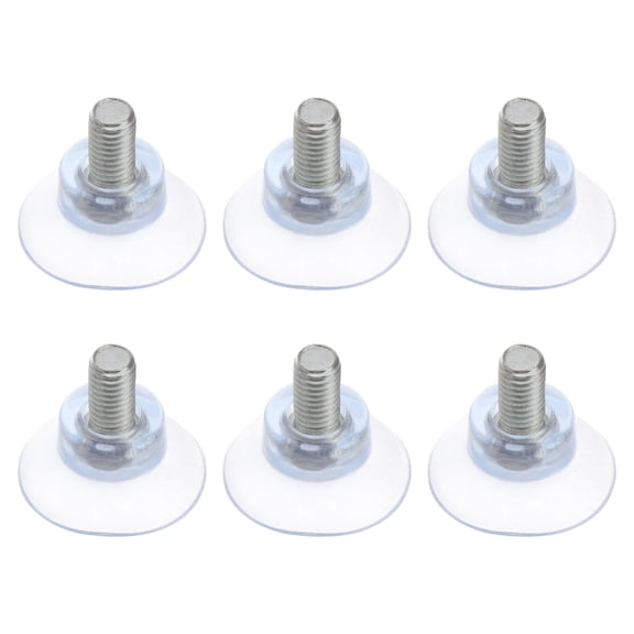 Greenadscape 6Pcs Furniture Suction Cups with Screws for Glass Table Protection 8x13mm
