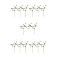 thumbnail image 1 of Yuarrent 3 piezas de plástico fácil de limpiar ramas de árboles artificiales elegante ecológico duradero durabilidad púrpura Type2 NO2, 1 of 6
