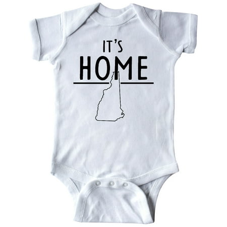 

Inktastic It s Home- New Hampshire State Outline Gift Baby Boy or Baby Girl Bodysuit