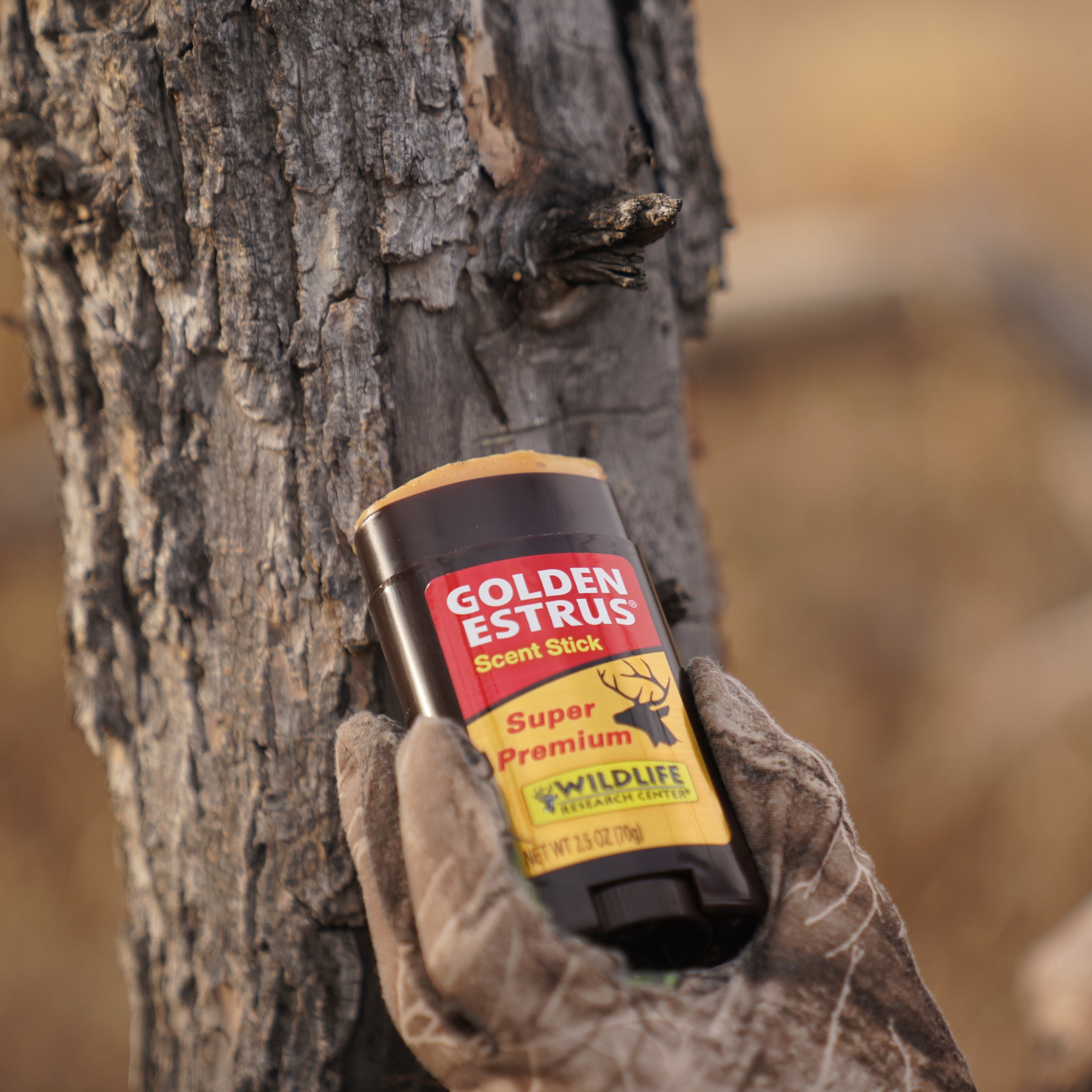 Wildlife Research Center Golden Estrus Scent Stick 2.5 oz Fresh and Premium Doe Estrus Scent