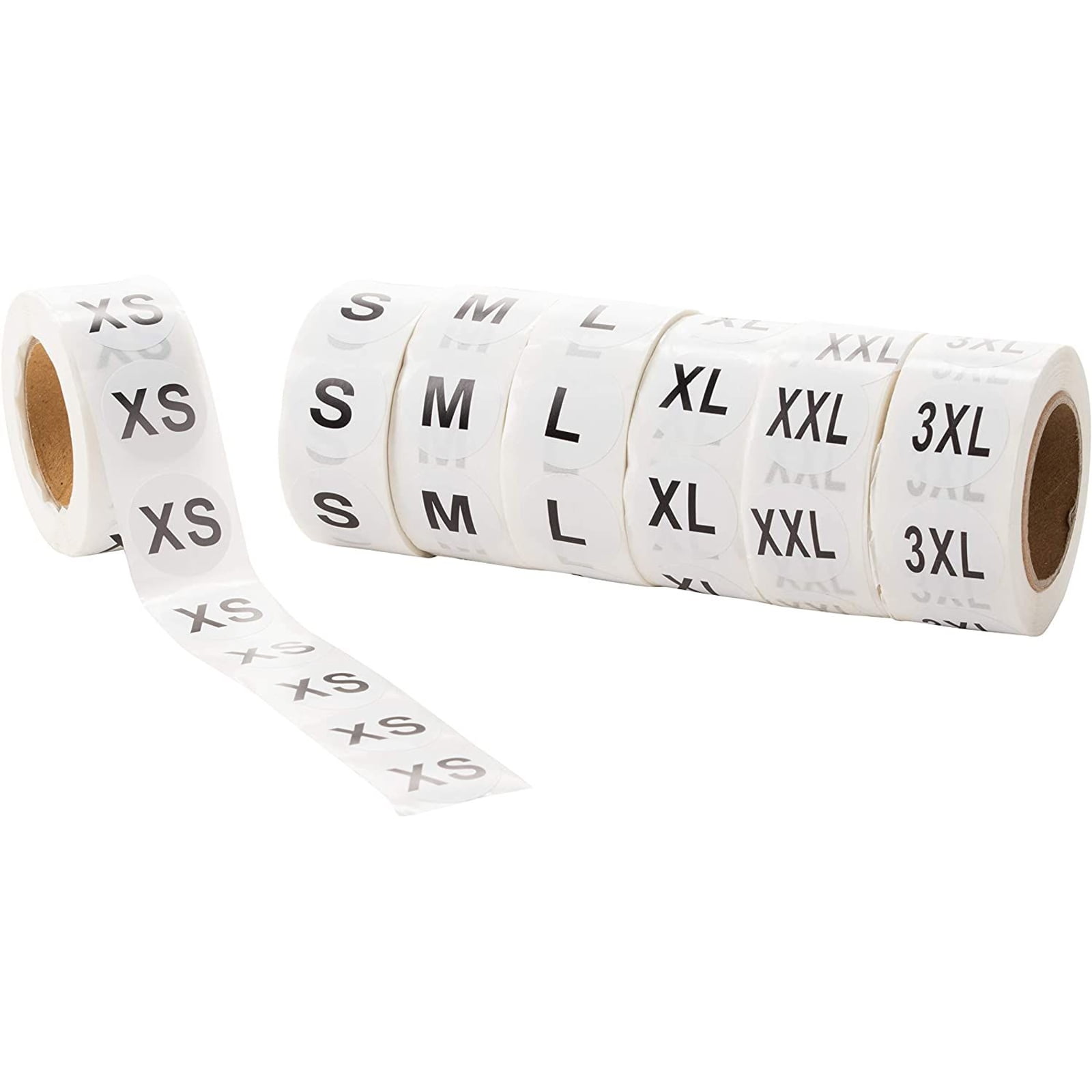 Wrap Around Clothing Size Label Kit Sizes "S-XXL" Supply your Store by Size 