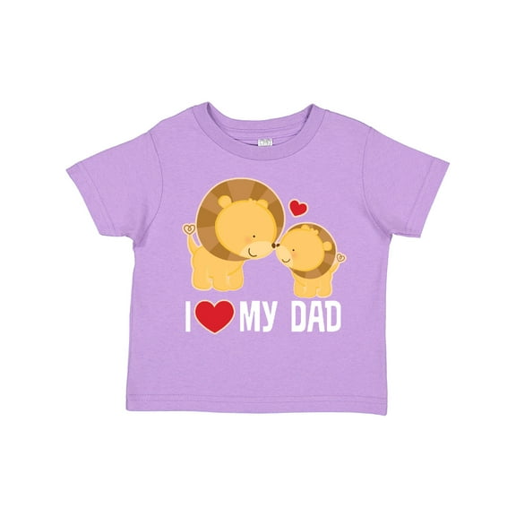 Inktastic Fathers Day I Love My Dad Boys Lion Boys or Girls Toddler T-Shirt