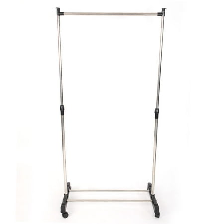 Zimtown Portable Rolling Clothes Rack Hanging Garment Hanger (Best Portable Clothes Hanging Rack)