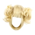 thumbnail image 2 of Peluca de fibra sintética suave con moños para cosplay, ideal para presentaciones en el escenario, fiestas de máscaras y recuerdos., 2 of 9
