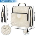 thumbnail image 2 of FORMRS Zipper Binder with Shoulder Strap 2-inch Ring 500 Sheet Capacity File Bag, Sunshine, 2 of 5