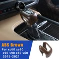 thumbnail image 2 of Para Xc60 Xc90 S90 V90 S60 Brown Center Console Gear Shift Lever Cover Handle Decorative Head, 2 of 5