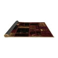 thumbnail image 2 of Ahgly Company Indoor Round Patchwork Brown Transitional Area Rugs, 6' Round, 2 of 4