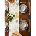 thumbnail image 2 of Ldtrchee Yellow Floral Art Table Runner 70 Inches, Watercolor Botanical Spring Flowers Bed Runner Dresser Scarves Tabletop for Indoor Outdoor Parties/Ceremony/Banquet, 13" x 70", 2 of 8