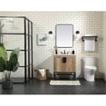 thumbnail image 6 of Elegant Decor Eugene 30" Aluminum MDF Single Bathroom Vanity in Natural Oak, 6 of 8