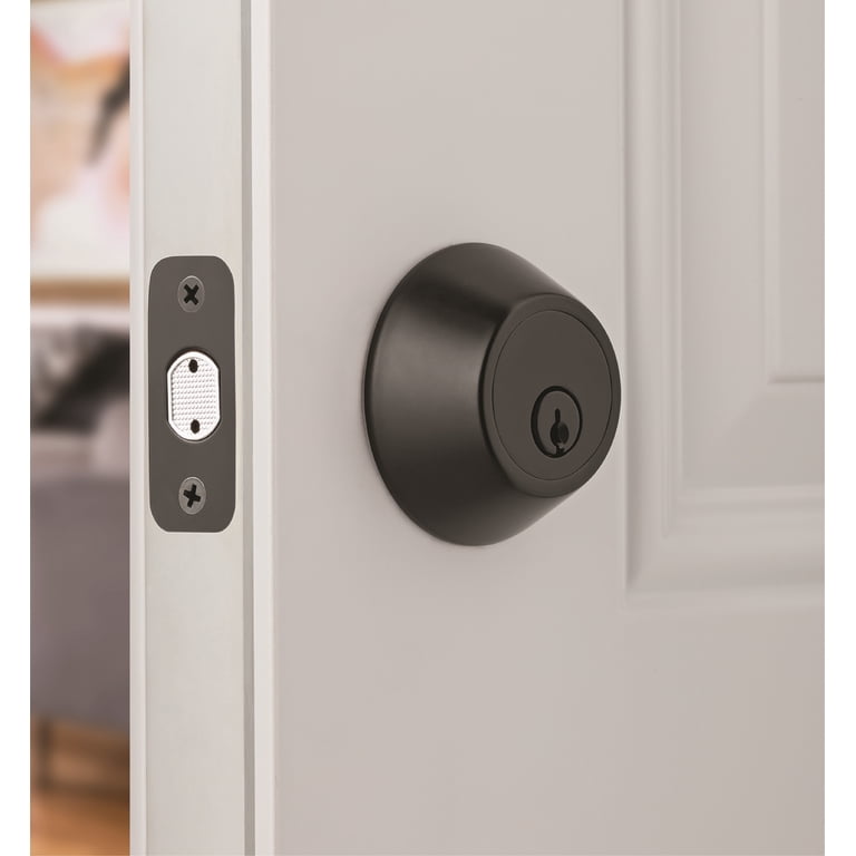 Hyper Tough Keyed Entry Deadbolt, Matte Black photo 2