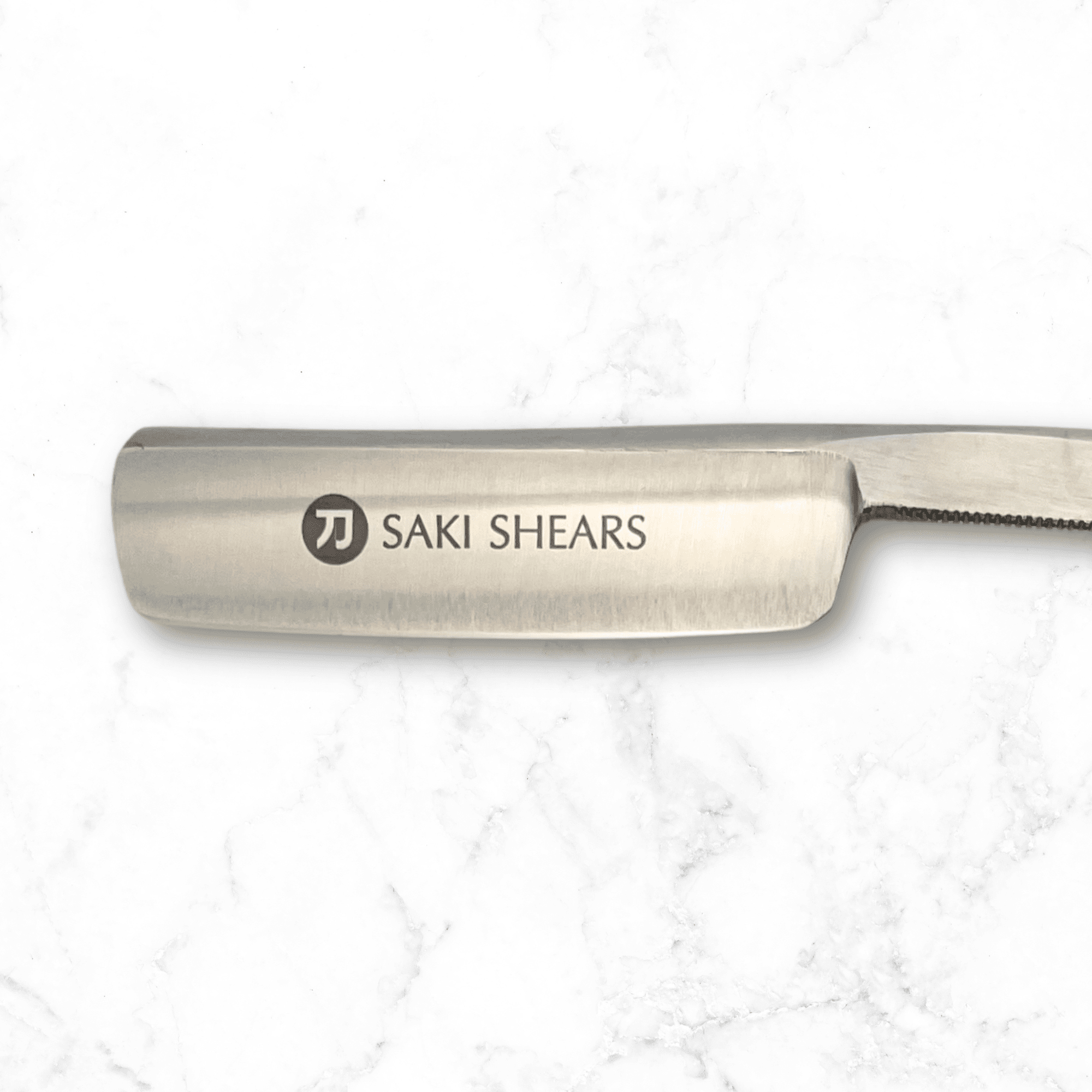Saki Shears Premium Straight Razor for Men with Long Handle, Black
