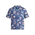 thumbnail image 4 of George Men's Linen Blend Camp Shirt with Short Sleeves, Sizes S-5XL, LT-3XLT, 4 of 4