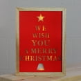 thumbnail image 6 of Northlight 11.75" Red and Brown Christmas LED Battery Operated Wall Decoration, 6 of 6
