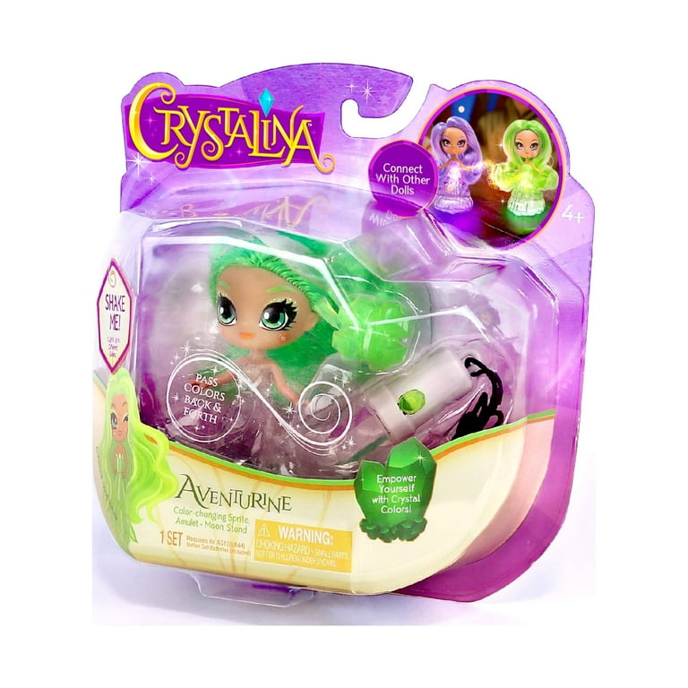 Crystalina Aventurine 4-inch Girls Doll with Color Changing