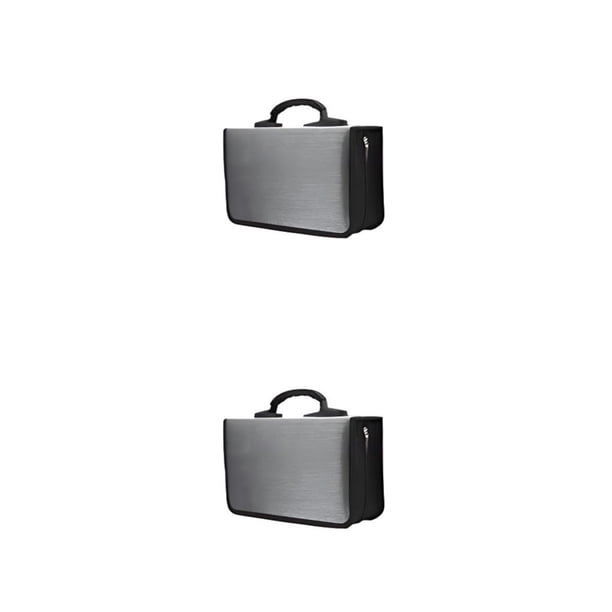 Cateissary Clasificación fácil con carpeta de CD DVD con organizador de gran capacidad Caja de almacenamiento de CD Soporte de tela Gris 80 Gris 80 piezas 2Conjunto