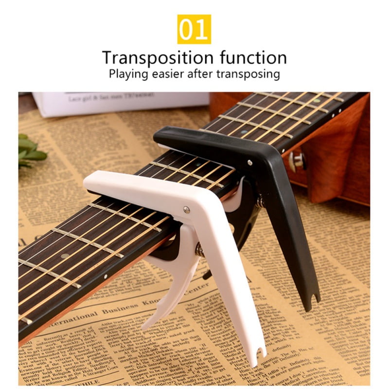 Aluminum Alloy Guitar Tuner Clamp Professional Key Trigger Capo for Acoustic Electric Musical Instruments Parts anyilon