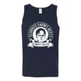 thumbnail image 2 of Wild Bobby, Office Schrute Farms Beets Always Fresh, Pop Culture, Men Graphic Tank Top, Navy, X-Large, 2 of 4