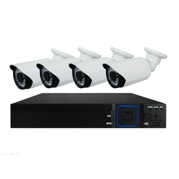 Nikko 720P 8CH NVR Kit with 4-piece IP Camera