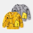 thumbnail image 4 of LIJCC Toddler Kids Knit Cotton Pullover Sweatshirts Crewneck Long Sleeve Pullover Tops Cute Cartoon Animal Graphic Casual Oversized Birthday Outfits, 4 of 8