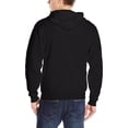 thumbnail image 2 of Mens Black Adult Full Zip Hooded Sweatshirt - Xsizes, 2 of 4