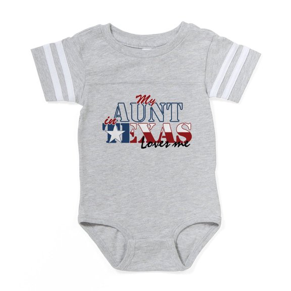 CafePress - My Aunt In TX - Cute Infant Baby Football Bodysuit