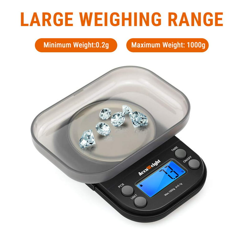 Weigh Gram Scale Digital Pocket Scale,, Digital Grams Scale, Food Scale For  Cooking Or Diet, Black Jewelry Scale, Mini Kitchen Scale (max 500), Multi  Functional Scale Home Essentials - Temu