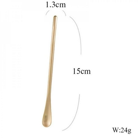 

Clearance Sale!Coffee Stir Bar 304 Stainless Steel Stir Bar Mirror Coffee Spoon Short Handle Dessert Spoon A2