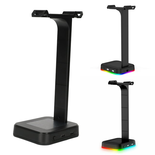 Soporte de Auriculares, Soporte de Auriculares Operación simple Colorida RGB Fuerte Versatilidad Tipo C Interfaz de Entrada Parauriculares Para El Hogar para Juegos