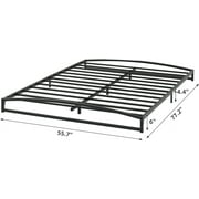 Jojoka Full Size Metal Platform Bed Frame, 6 inch Low Profile, Mattress Foundation No Box Spring, Sturdy and Noise Free