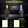thumbnail image 3 of 2X 9007 HB5 LED Headlight Bulbs Conversion Kit 9004 HIGH&LOW Beam 6000K Bright White, 3 of 10