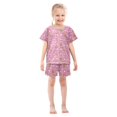 thumbnail image 4 of Summer Short Sleeve Pajama Sets Frog Rabbit Patterns Sleepwear Nighty 95% Cotton (5-14Y), 4 of 7