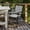 Gray, variant on BizChair Set of 2 Folding Patio Sling Chairs, Outdoor Textilene Lawn Chairs with Armrests in Gray