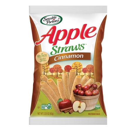 Sensible Portions Gluten-Free Cinnamon Apple Straws, 2.25 oz