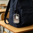 thumbnail image 2 of Wave Card Holder with Stretchable Coil Strap Clear Id Badge Holder for Students Cute Card Protector Keychain Lanyard Badge Reel University Office Daily Commute Outing Lightweight Compact, 2 of 6